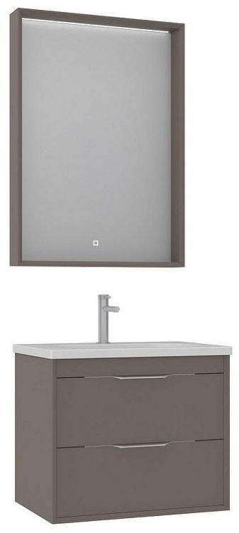 Тумба с раковиной Orka Clay 65 5004380 подвесная цвет Soil