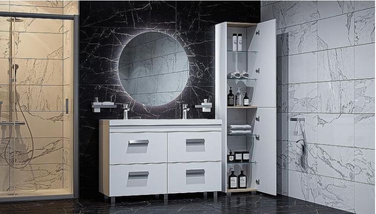 Шкаф пенал Velvex Orlando 40 pn.ORL.40 Белый матовый