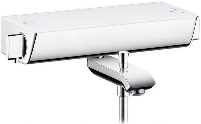 Смеситель для ванны Hansgrohe Ecostat Select 13141400 с термостатом Хром Белый