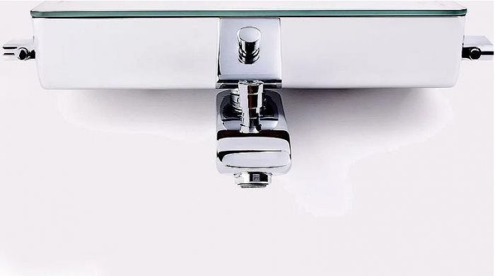 Смеситель для ванны Hansgrohe Ecostat Select 13141400 с термостатом Хром Белый