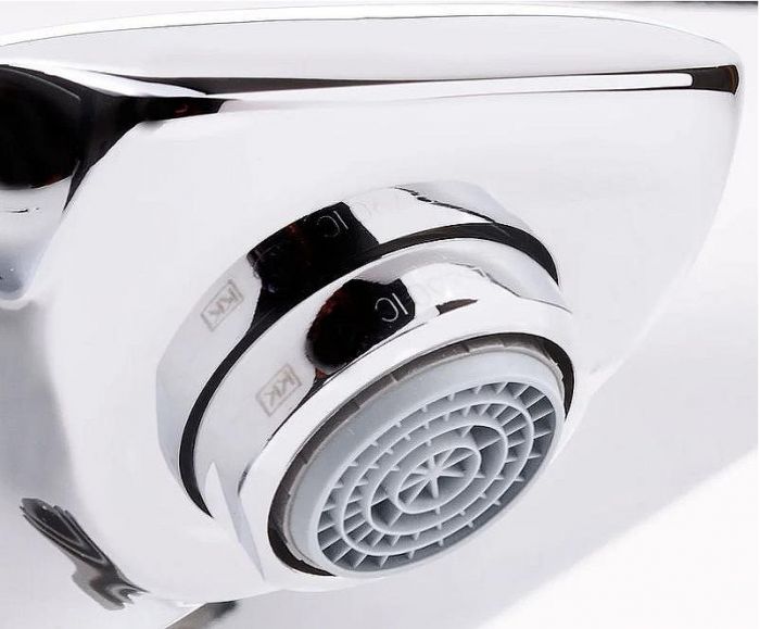 Смеситель для ванны Hansgrohe Ecostat Select 13141400 с термостатом Хром Белый