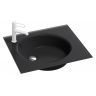 Раковина 61 см Jacob Delafon Odeon Rive Gauche EB2560-DE2, матовый чёрный