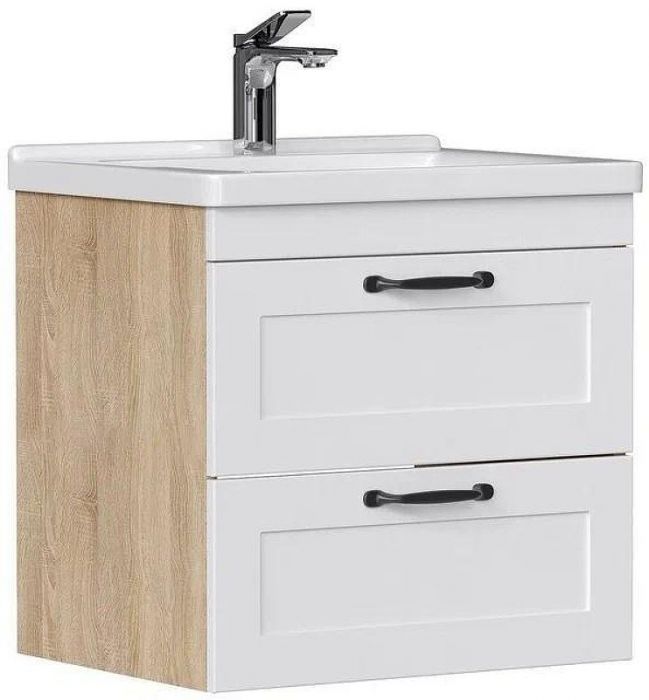 Тумба под раковину Equil Lago 70 tpLAGO70.2Y-04 подвесная цвет Белый Дуб сонома