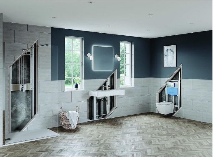 Комплект унитаза с инсталляцией Ideal Standard i.Life B IP001401 с сиденьем Микролифт и клавишей смыва Хром