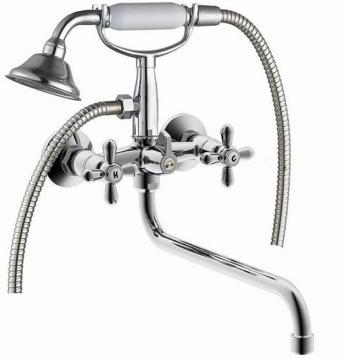 Смеситель для ванны Aquanet Opera SD98909A 187236 универсальный Хром