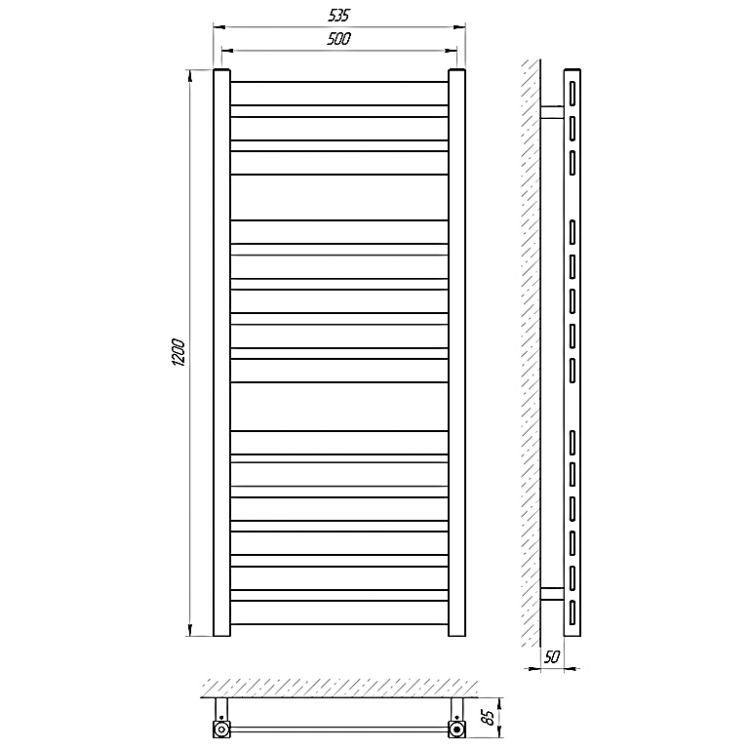 Полотенцесушитель электрический масляный Laris Бонд Полотенцесушитель электрический масляный Laris Бонд