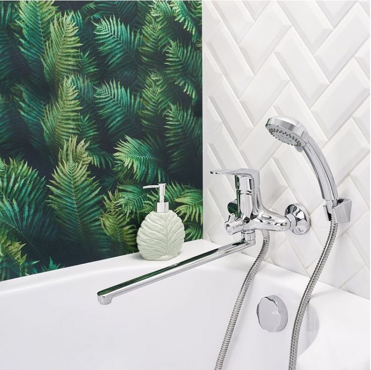 Смеситель для ванны Boou B8282-45F универсальный цвет Хром Смеситель для ванны Boou B8282-45F универсальный цвет Хром