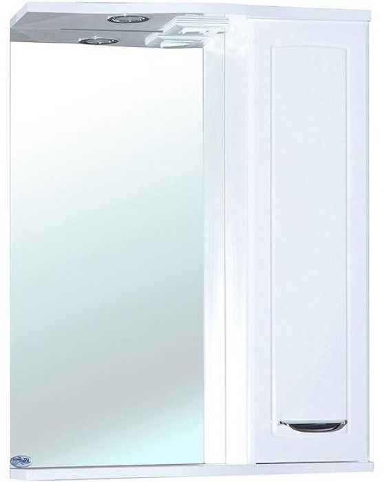 Зеркало со шкафом Bellezza Классик 55 R 4611908001011 с подсветкой Белое
