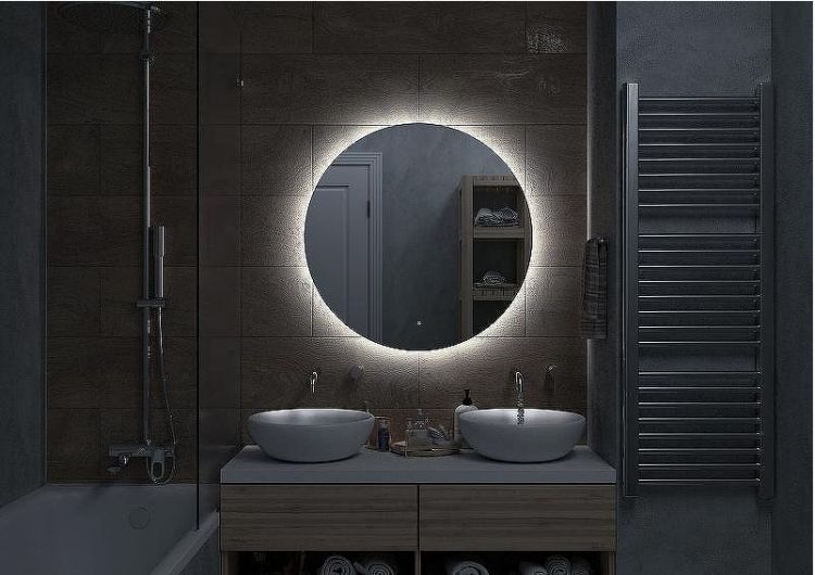 Зеркало Континент Ajour D 800 ЗЛП590 с подсветкой с сенсорным выключателем Зеркало Континент Ajour D 800 ЗЛП590 с подсветкой с сенсорным выключателем