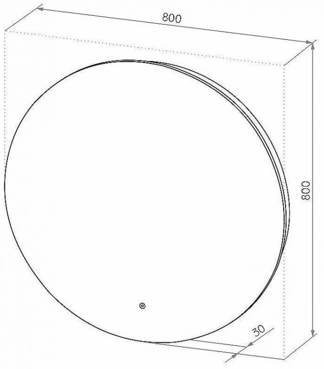 Зеркало Континент Ajour D 800 ЗЛП590 с подсветкой с сенсорным выключателем Зеркало Континент Ajour D 800 ЗЛП590 с подсветкой с сенсорным выключателем