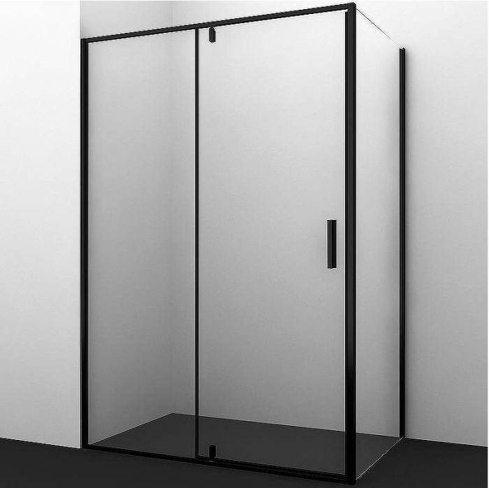 Душевой уголок WasserKRAFT Elbe 120x80 74P06 профиль Черный стекло прозрачное