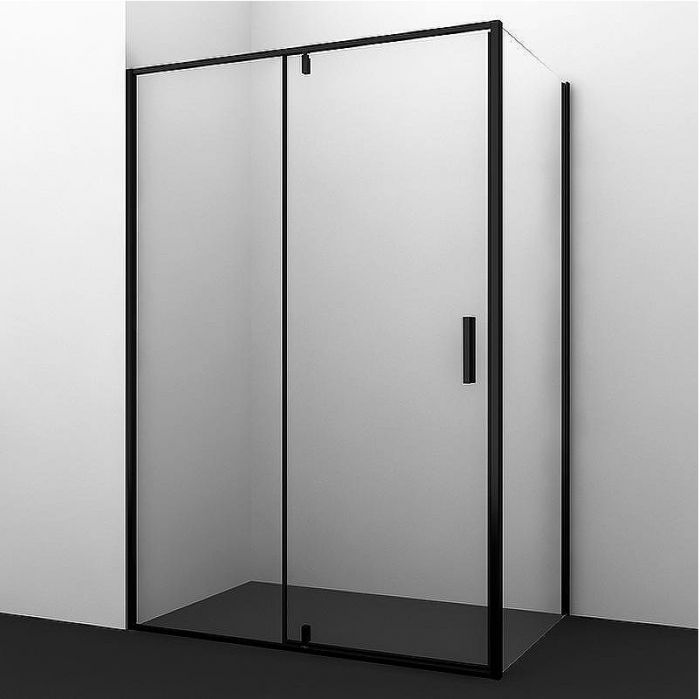 Душевой уголок WasserKRAFT Elbe 120x80 74P06 профиль Черный стекло прозрачное