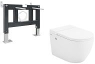 Комплект унитаза с инсталляцией Abber Bequem AC1108P-AC0101P цвет Белый с сиденьем Микролифт