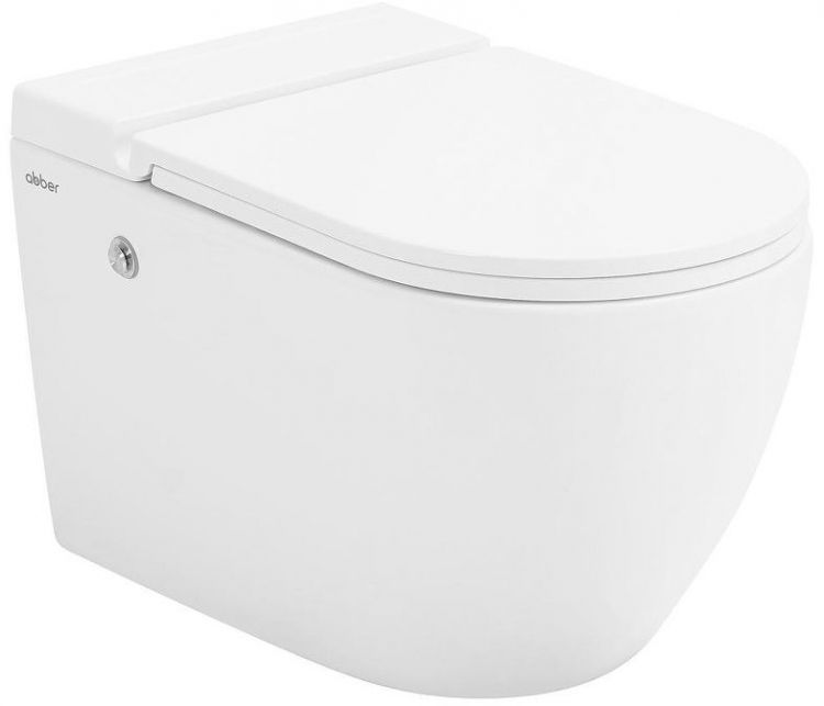 Комплект унитаза с инсталляцией Abber Bequem AC1108P-AC0101P цвет Белый с сиденьем Микролифт