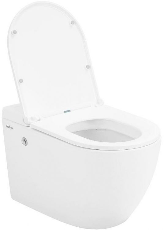 Комплект унитаза с инсталляцией Abber Bequem AC1108P-AC0101P цвет Белый с сиденьем Микролифт