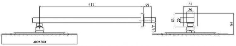 Верхний душ Allen Brau Infinity 5.21A19-00 Хром Верхний душ Allen Brau Infinity 5.21A19-00 Хром