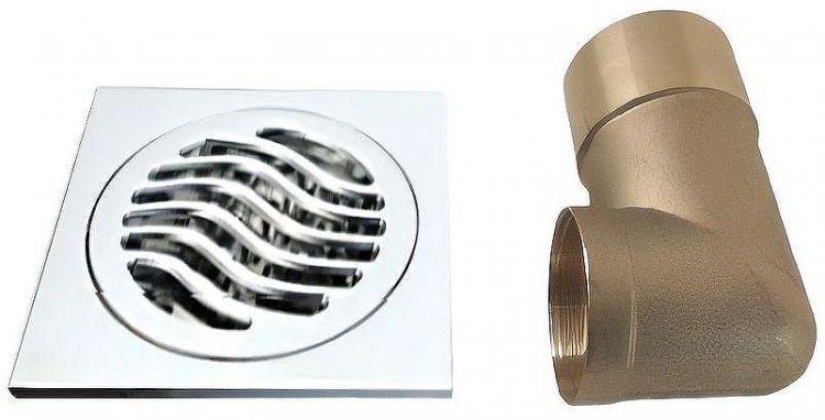 Душевой трап Gappo G81054 с решеткой Хром