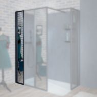 Душевой уголок Jacob Delafon Nouvelle Vague 35x200, E94WS30-VTG тонированное серое стекло