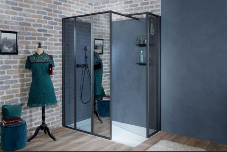 Душевой уголок Jacob Delafon Nouvelle Vague 35x200, E94WS30-VTG тонированное серое стекло