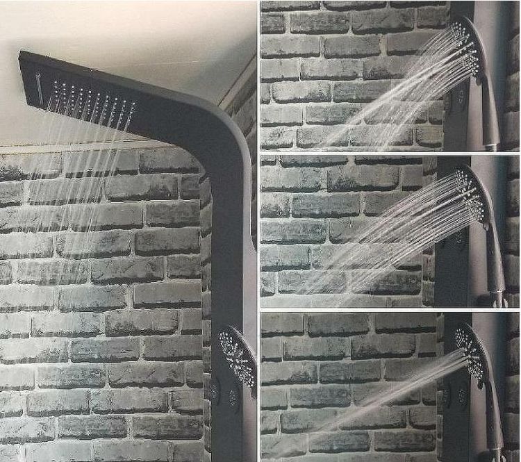 Душевая панель Aquanet Galaxy Black AP40-04 237439 Черный матовый Душевая панель Aquanet Galaxy Black AP40-04 237439 Черный матовый