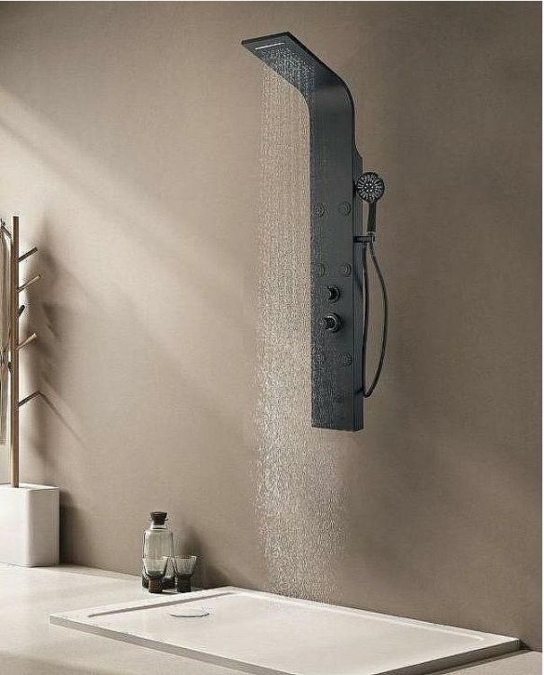 Душевая панель Aquanet Galaxy Black AP40-04 237439 Черный матовый Душевая панель Aquanet Galaxy Black AP40-04 237439 Черный матовый