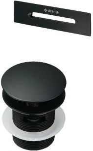 Донный клапан Deante KYY_N10B click-clack Черный матовый