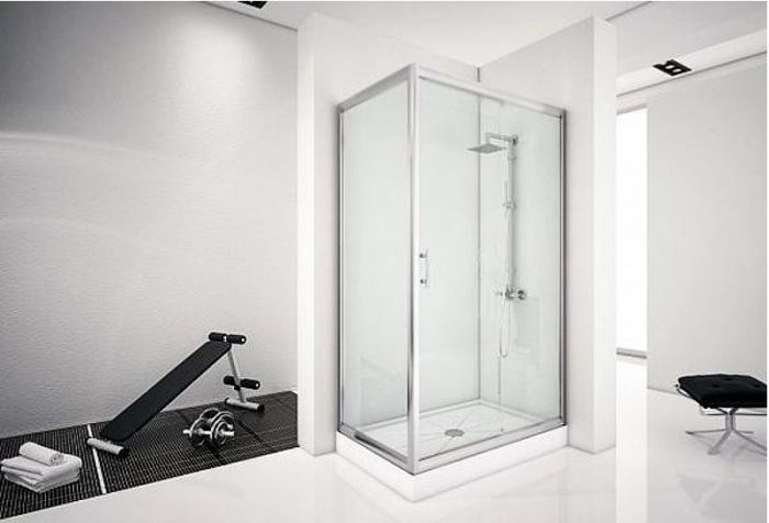 Душевой уголок Aquanet Alfa NAA1131 120x80 профиль Хром стекло Прозрачное