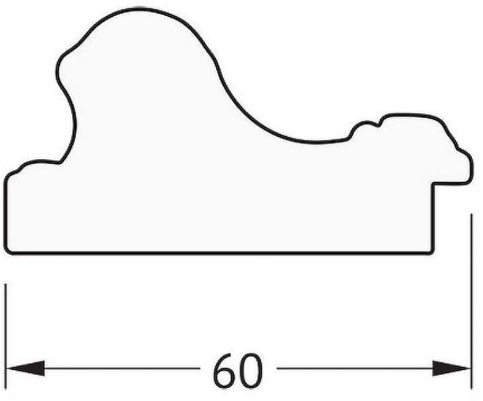 Зеркало Evoform Definite 135х75 BY 3298 в багетной раме - Золотые бусы на бронзе 60