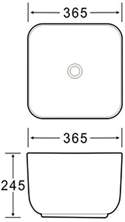 Раковина-чаша SantiLine 37 SL-1111MG Серая матовая