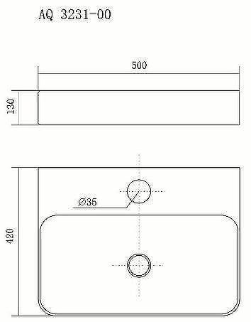 Раковина Aquatek 50 AQ3231-00 Белая