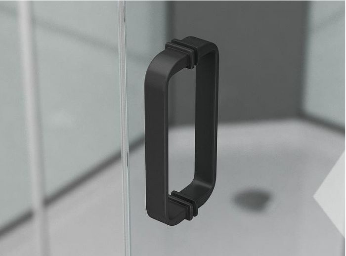 Душевой уголок Ambassador Queen 100х100 11011202Black профиль Черный стекло прозрачное