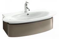 Тумба подвесная Presquile, цвет серый титан, лак, 85 см, [EB1100-N21]