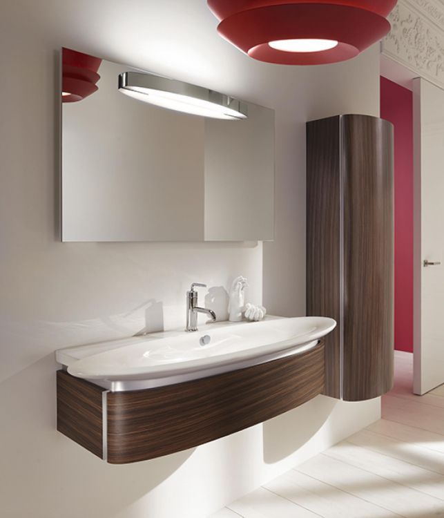 Тумба подвесная Presquile, цвет серый титан, лак, 85 см, [EB1100-N21]