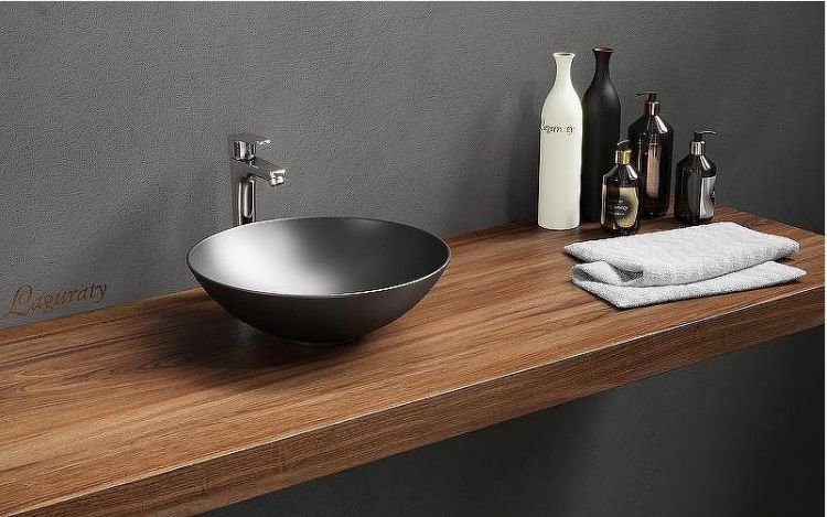 Раковина-чаша Laguraty 39 5657-2B Черная матовая