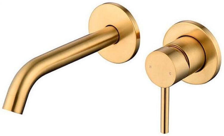 Смеситель для раковины Caprigo Don 53-027-BRG Золото матовое Смеситель для раковины Caprigo Don 53-027-BRG Золото матовое