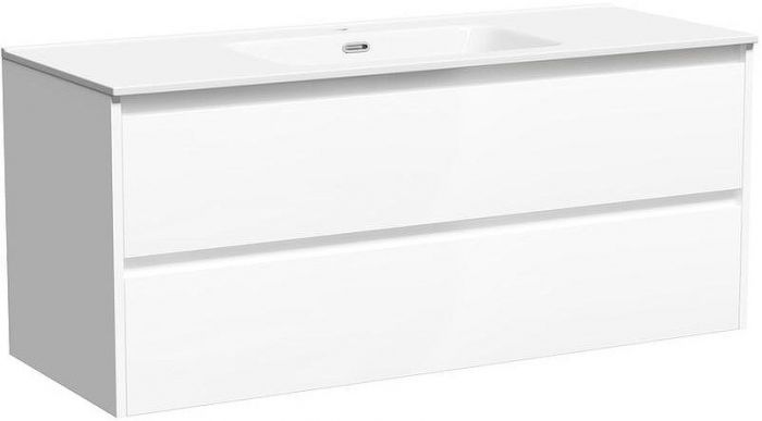 Тумба под раковину Sancos Libra 120 LB120-1W подвесная Белый глянец