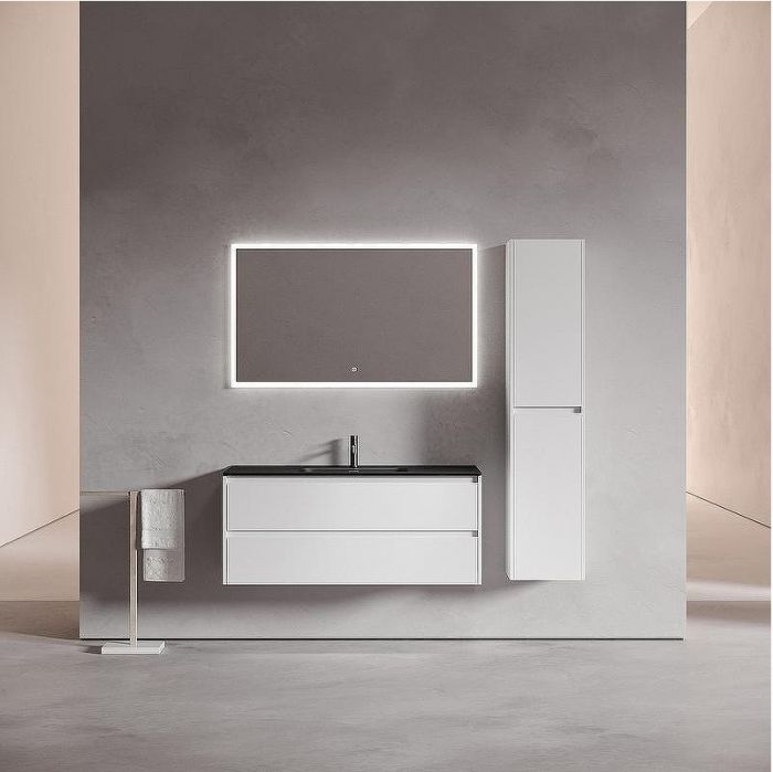 Тумба под раковину Sancos Libra 120 LB120-1W подвесная Белый глянец