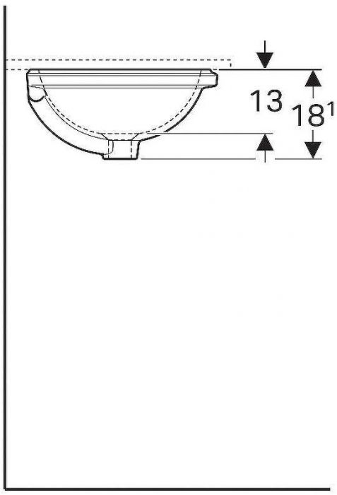 Раковина Geberit VariForm  500.746.01.2 Белая