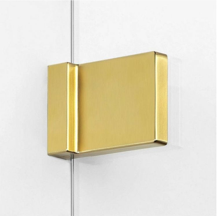 Душевой уголок New Trendy Avexa Gold 90х70 R EXK-1741 профиль Брашированное золото стекло прозрачное