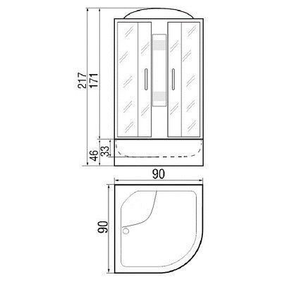Душевая кабина River Lena 90/46 МТ Душевая кабина River Lena 90/46 МТ