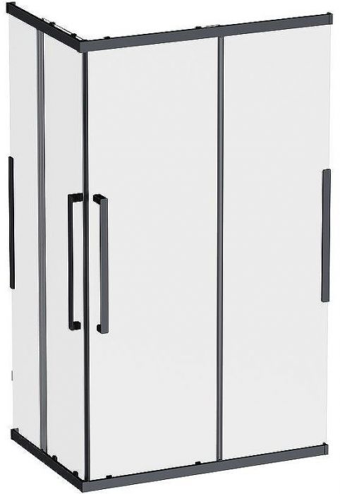 Душевой уголок AM.PM Func 120x80 W84G-403-12080-BT профиль Черный матовый стекло прозрачное