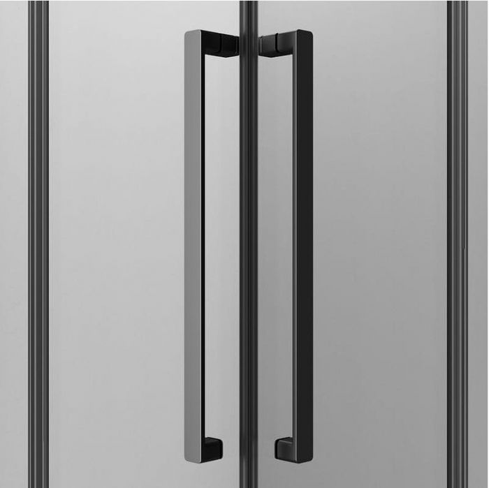 Душевой уголок AM.PM Func 120x80 W84G-403-12080-BT профиль Черный матовый стекло прозрачное