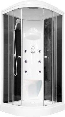 Душевая кабина Royal Bath RB 90HK7-BT-CH (черное/прозрачное)