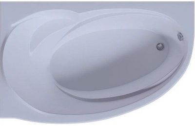 Акриловая ванна Aquatek Бетта 170x97 L BET170-0000099 без гидромассажа с фронтальной панелью с каркасом (разборный) со слив-переливом