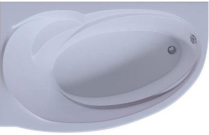 Акриловая ванна Aquatek Бетта 170x97 L BET170-0000099 без гидромассажа с фронтальной панелью с каркасом (разборный) со слив-переливом