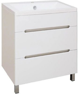 Тумба под раковину Runo Парма 75 00000001141 Белая