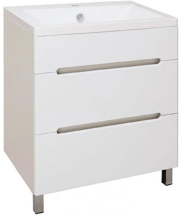 Тумба под раковину Runo Парма 75 00000001141 Белая