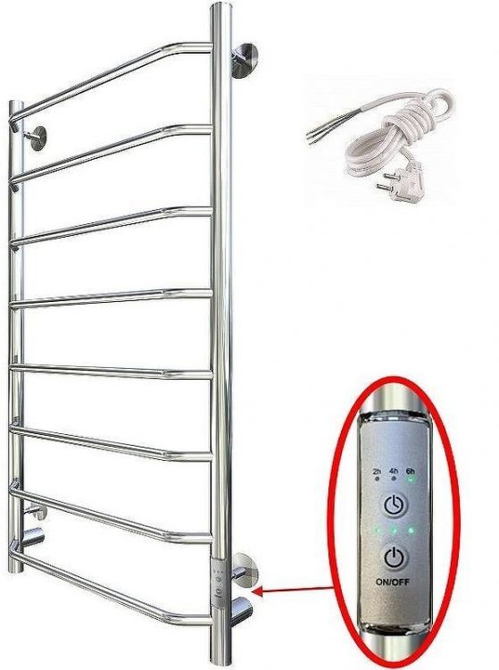 Электрический полотенцесушитель Тругор ПЭК 6 СП 100x50 Хром