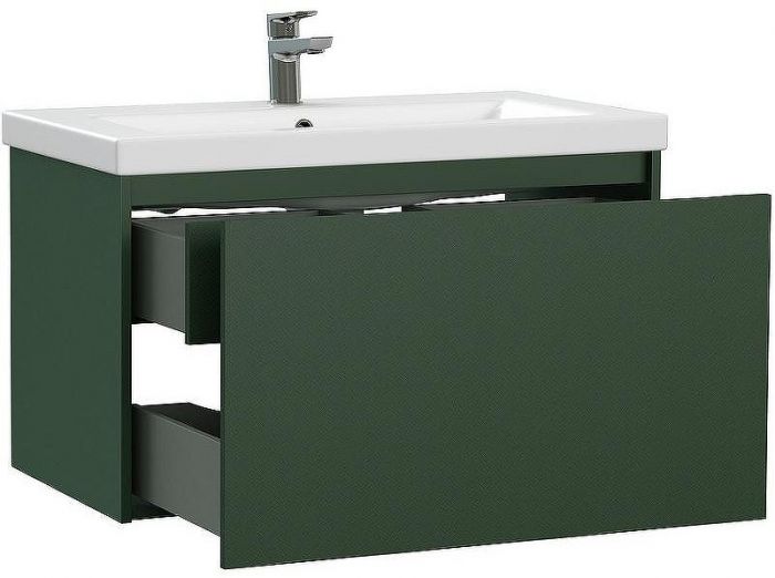Тумба под раковину Cersanit Grande 80 64303 подвесная Зеленая