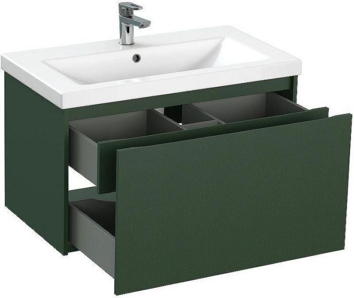 Тумба под раковину Cersanit Grande 80 64303 подвесная Зеленая